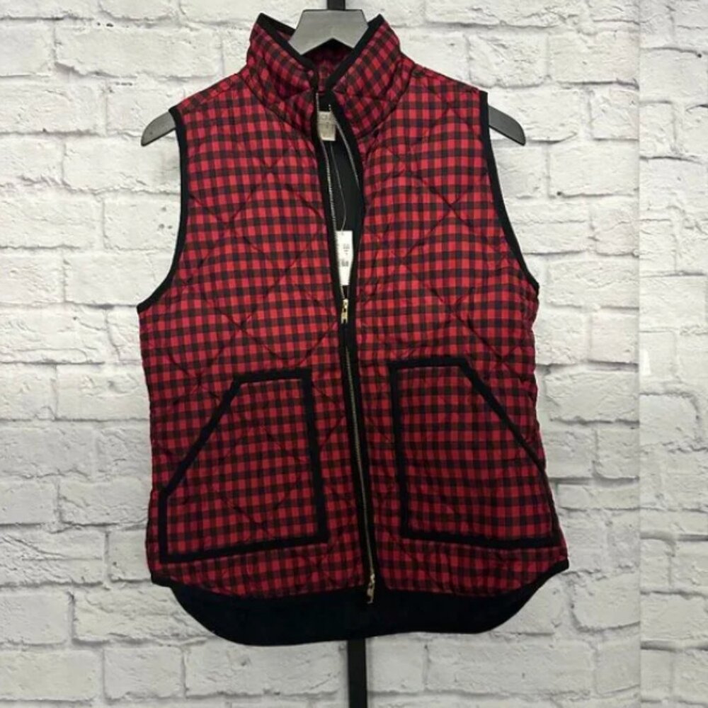 NWT - J Crew Plaid Vest